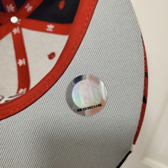 Adidas Miami Heat Fitted Cap size 7 5/8 Black red white 100% wool - Picture 5 of 8